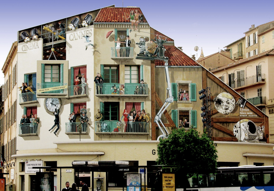 Разрисованный дом в Лион, Франция