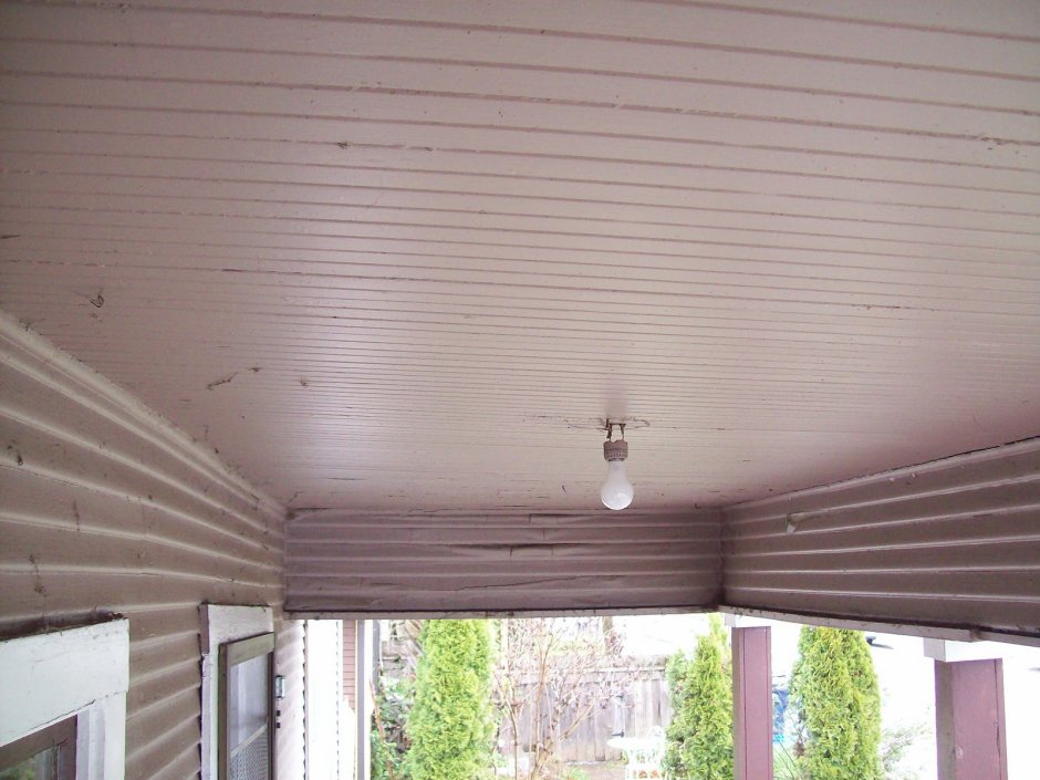 Сайдинг для потолка террасы