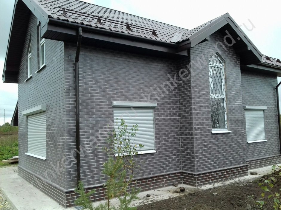 Фасадные панели серые