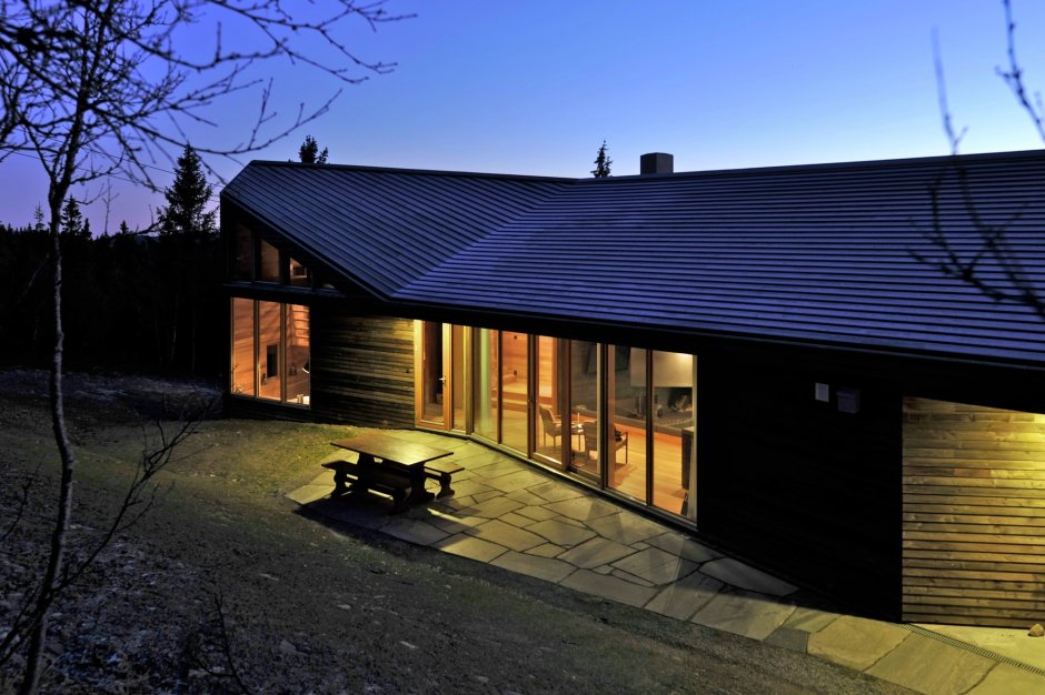Деревянный дом в горах Норвегии от студии JVA