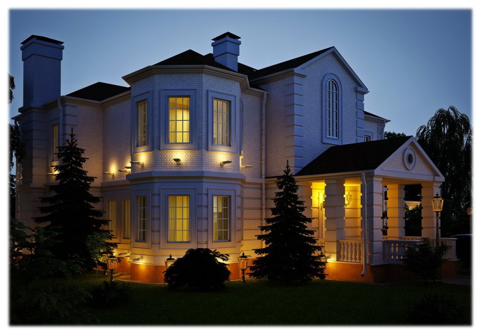 Дизайн фасада украинского дома
