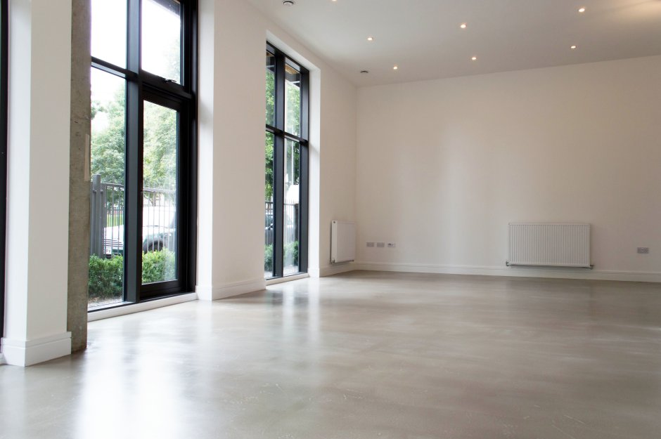 Concrete Floor Living Room