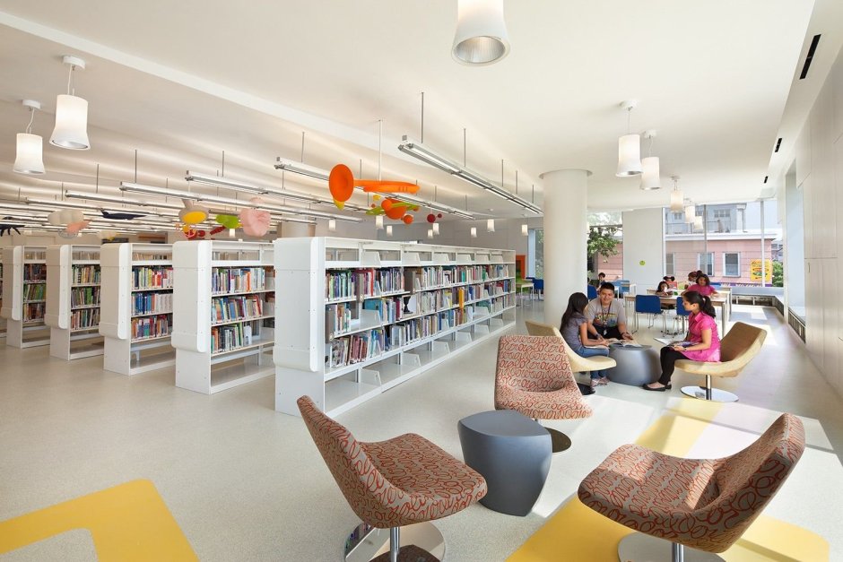 Библиотека Японии читальный зал