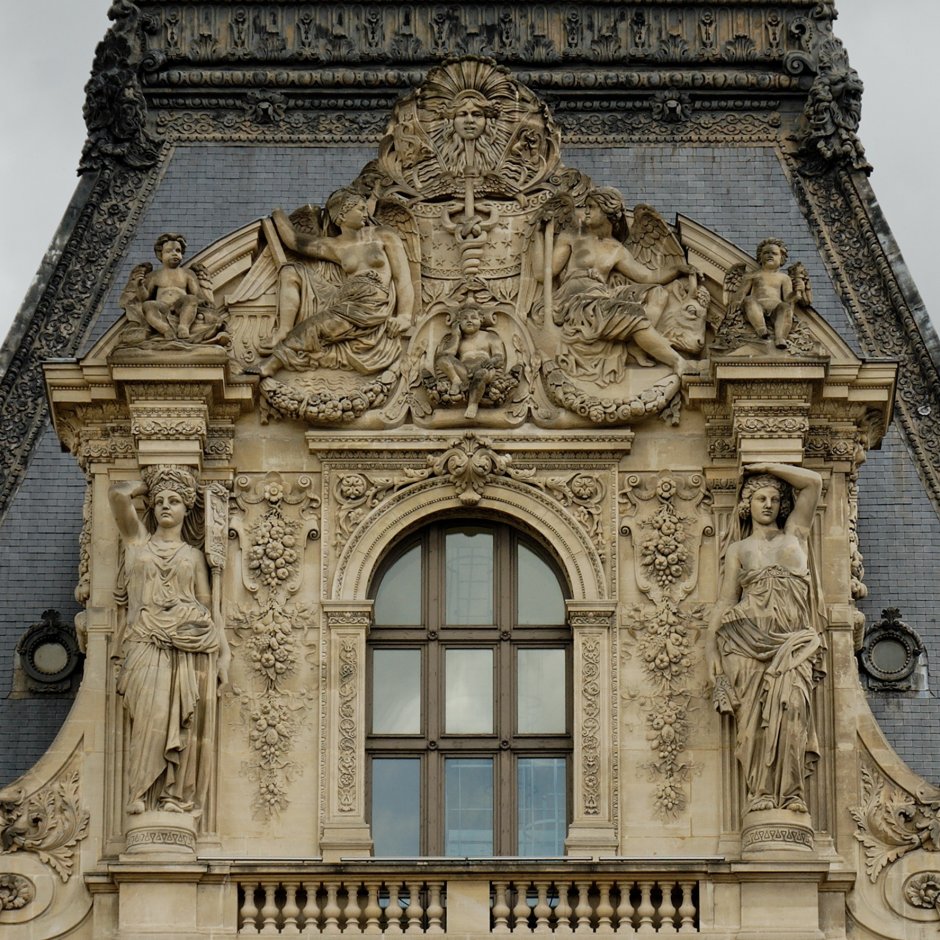 Франция Лувр фасад