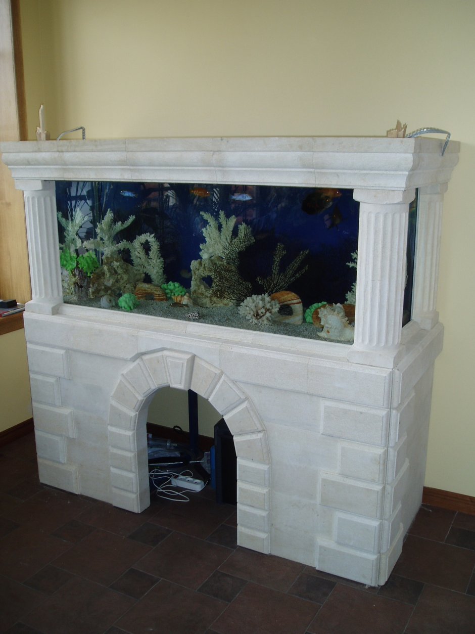 Камин аквариум