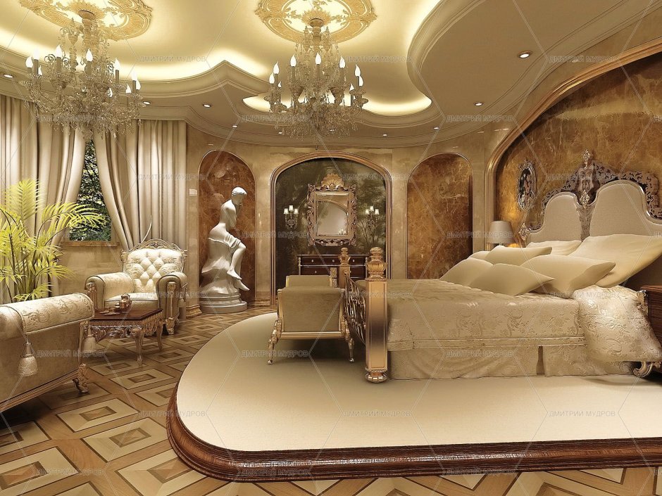 Большая роскошная спальня