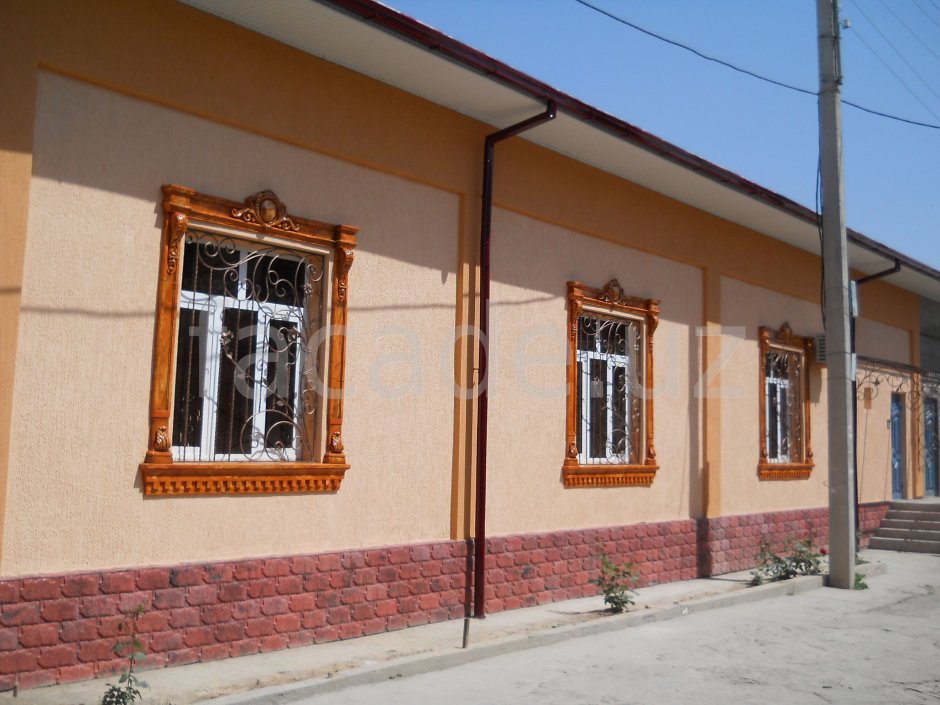 Фасады из травертина в Узбекистане