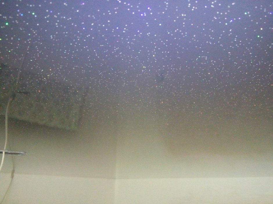 Натяжной потолок с блестками (96 фото)