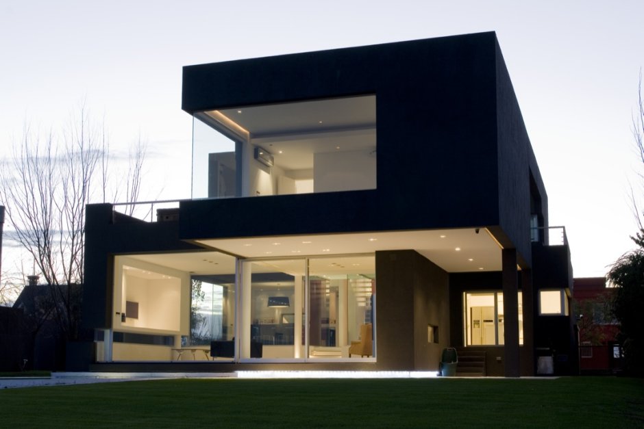 Дом в стиле Модерн черный