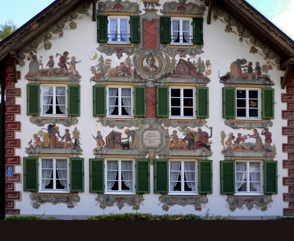 Баварская роспись домов