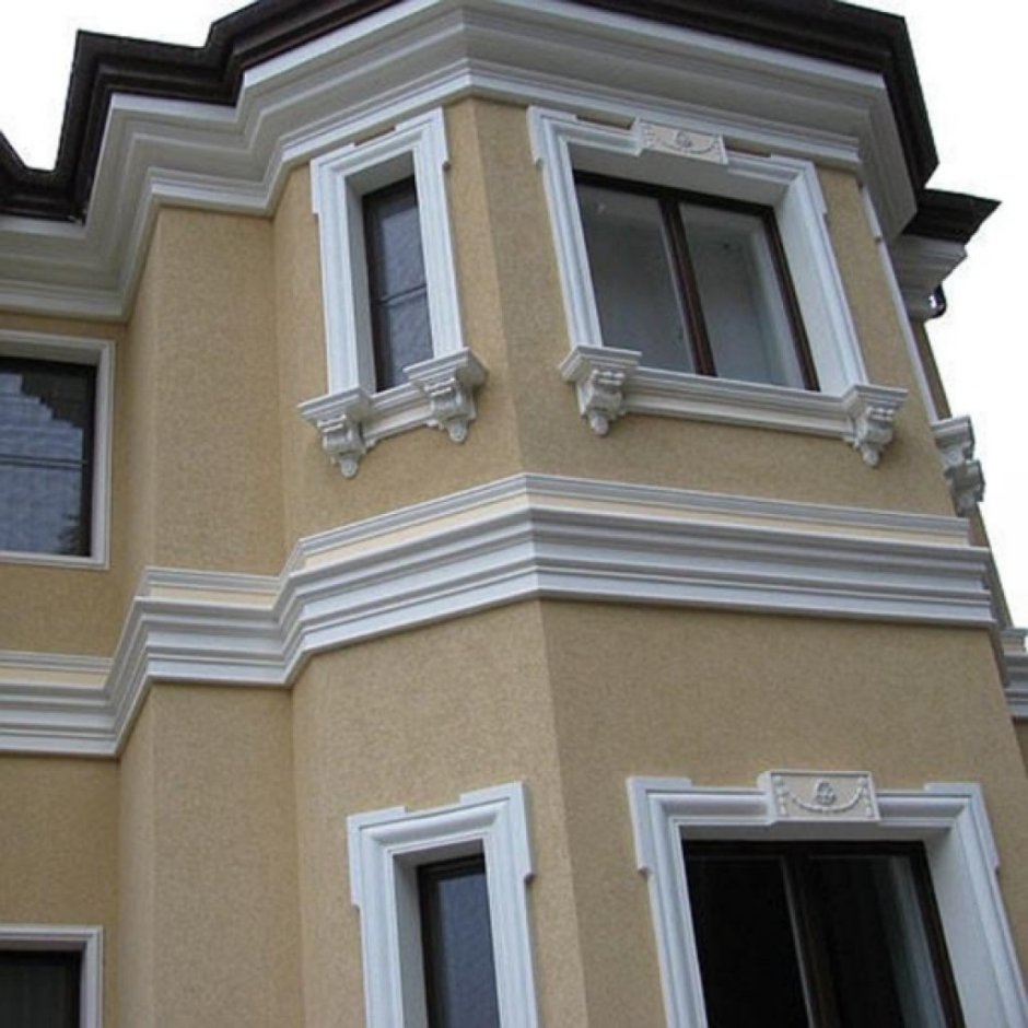 Архитектурный декор фасада из пенопласта