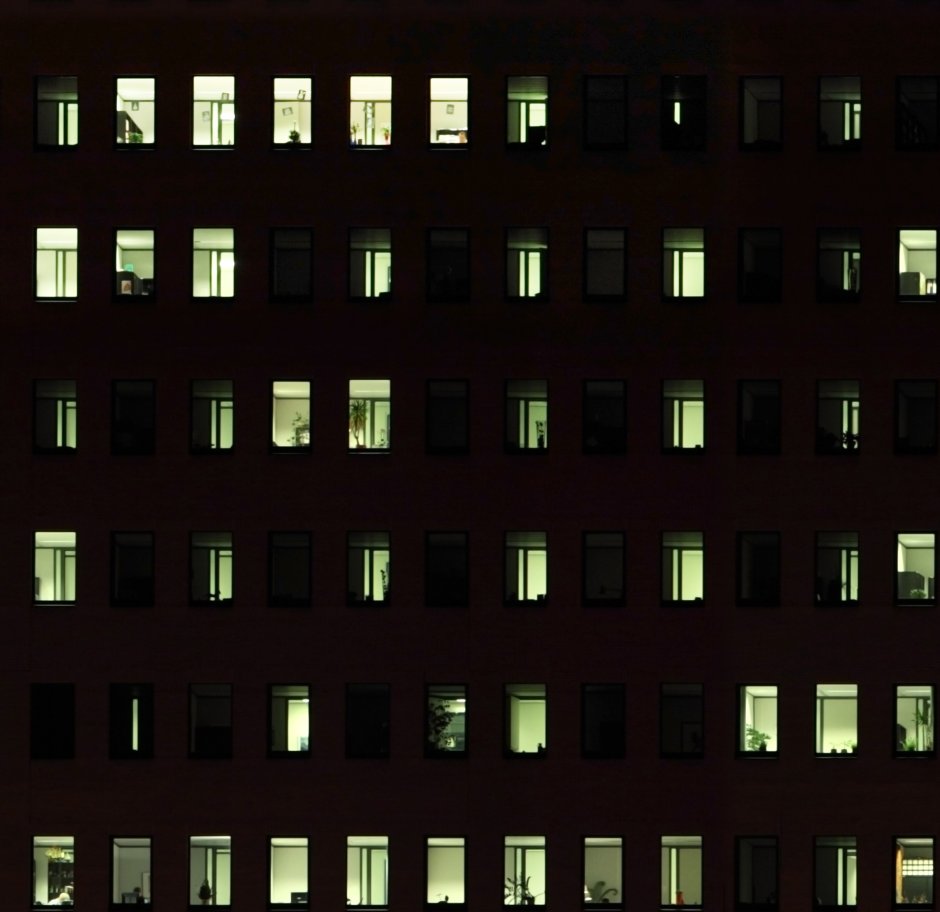 Текстура ночного здания