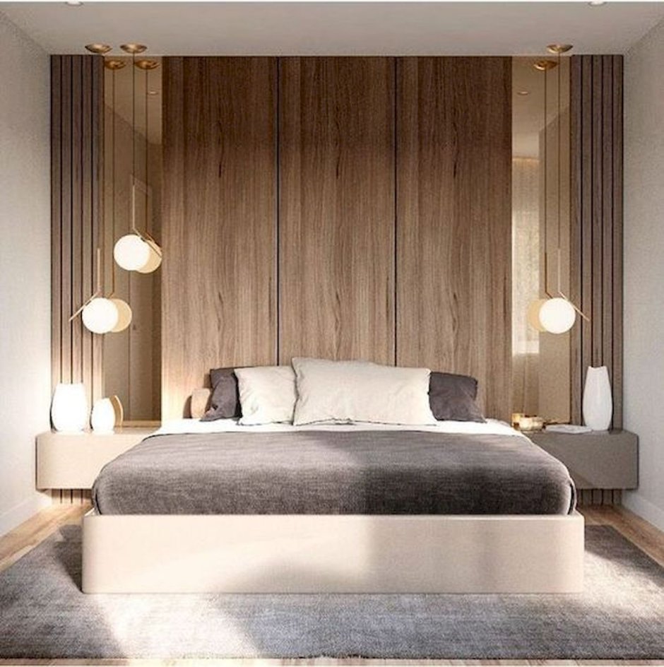 Кровать в скандинавском стиле