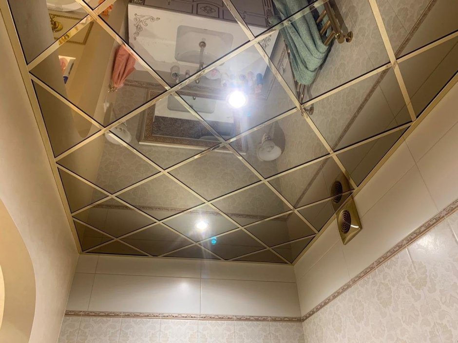 Подвесной потолок Армстронг зеркальный (95 фото)