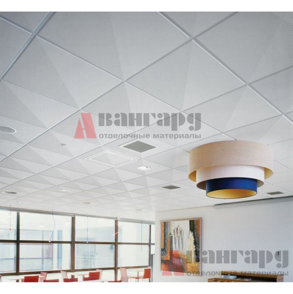 Подвесной потолок Armstrong Graphis Microlook diagonal 600x600x17мм
