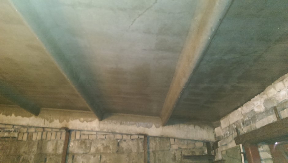 Потолок из плит перекрытия