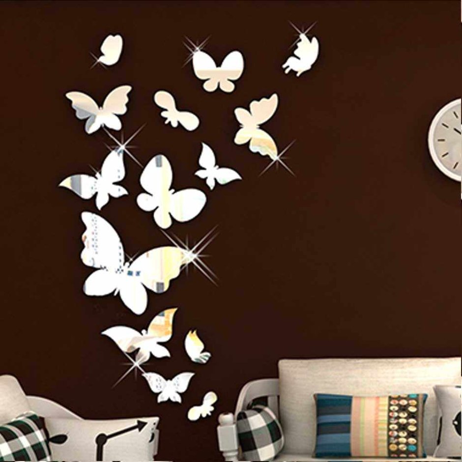 Наклейки бабочки на стену