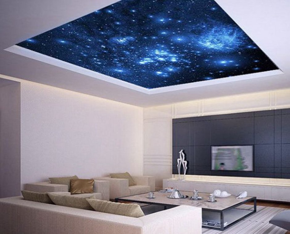 Звездное небо гипсокартоновый потолок