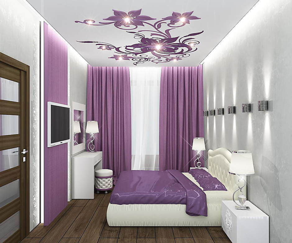 Дизайн спальни 14 кв