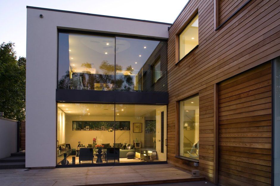Фасады современных домов в Лондоне
