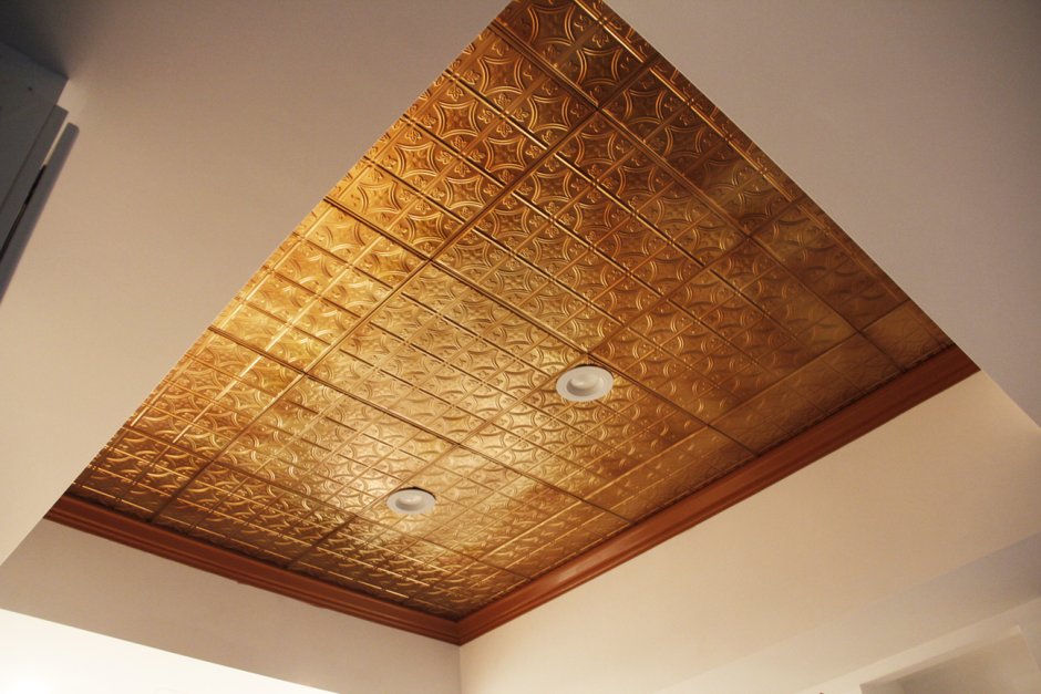 Потолок из бамбука в интерьере