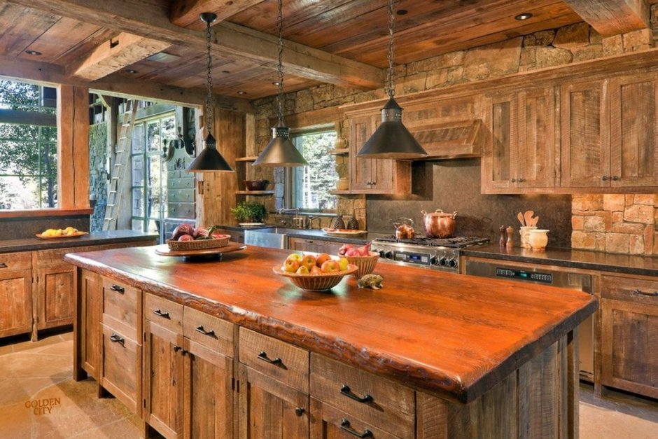 Деревянная кухня