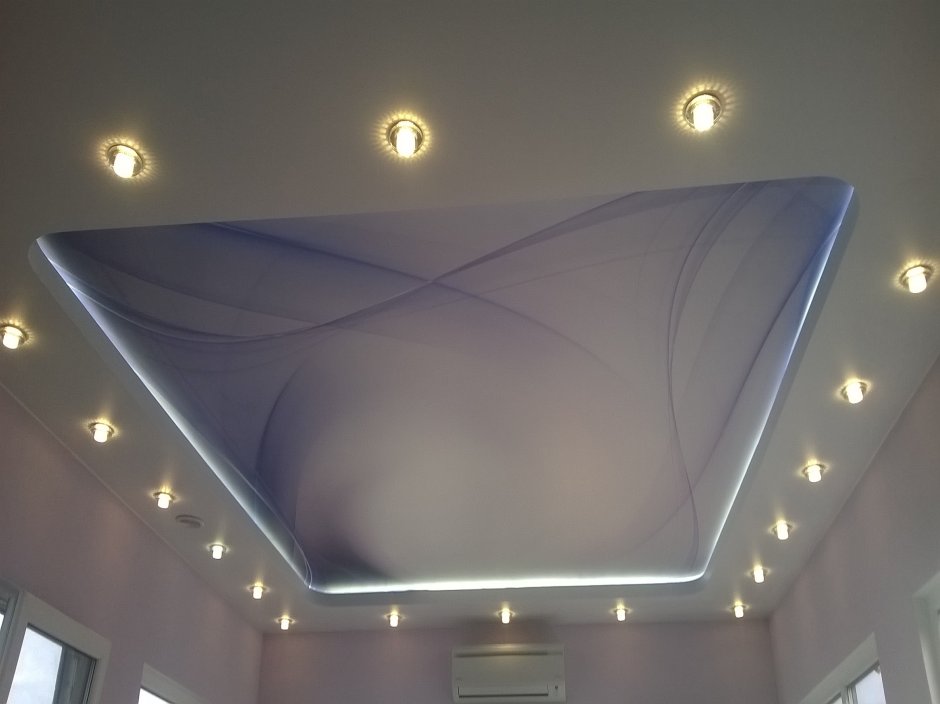 Подвесной потолок двухуровневый