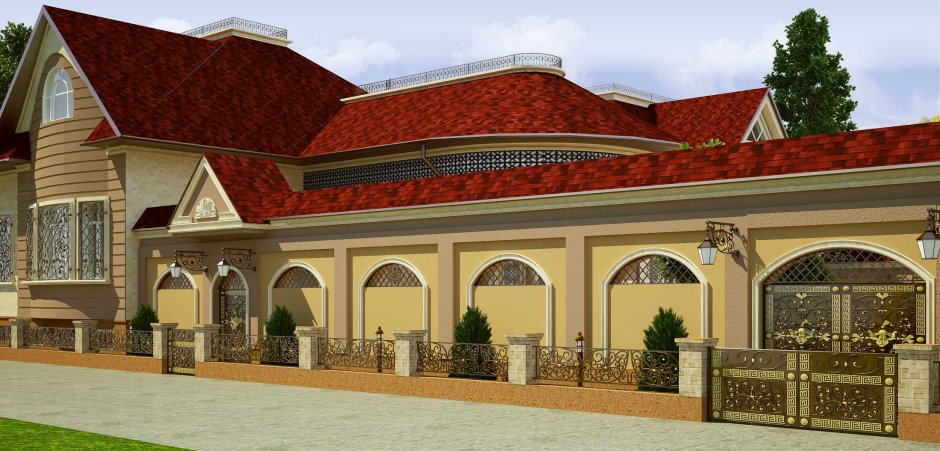Узбекский дом фасад стиль