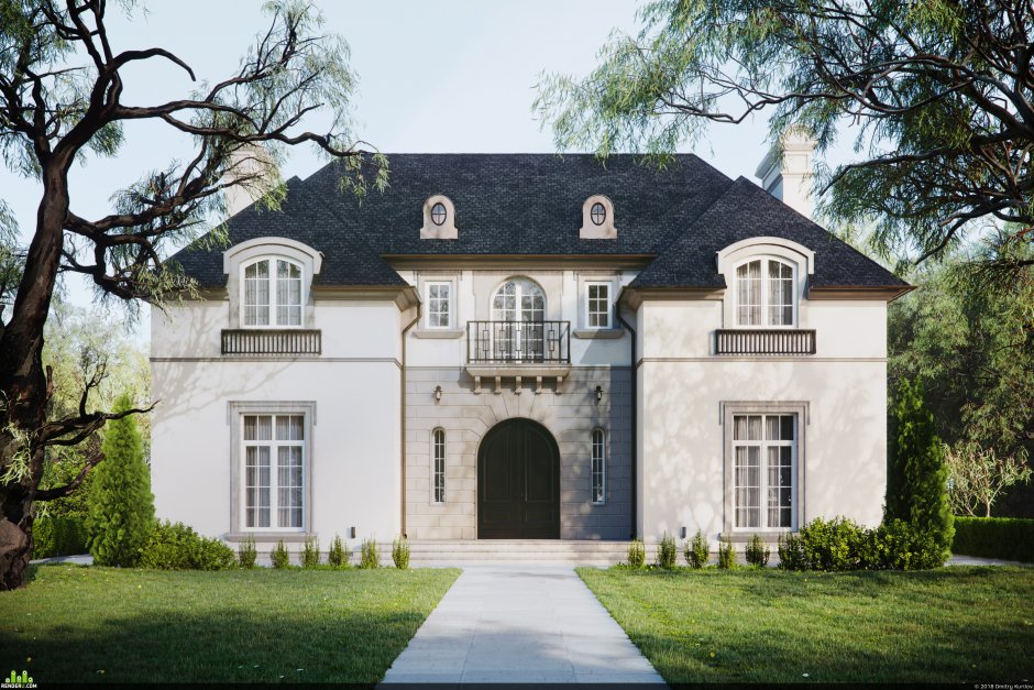 Французский стиль в архитектуре дома