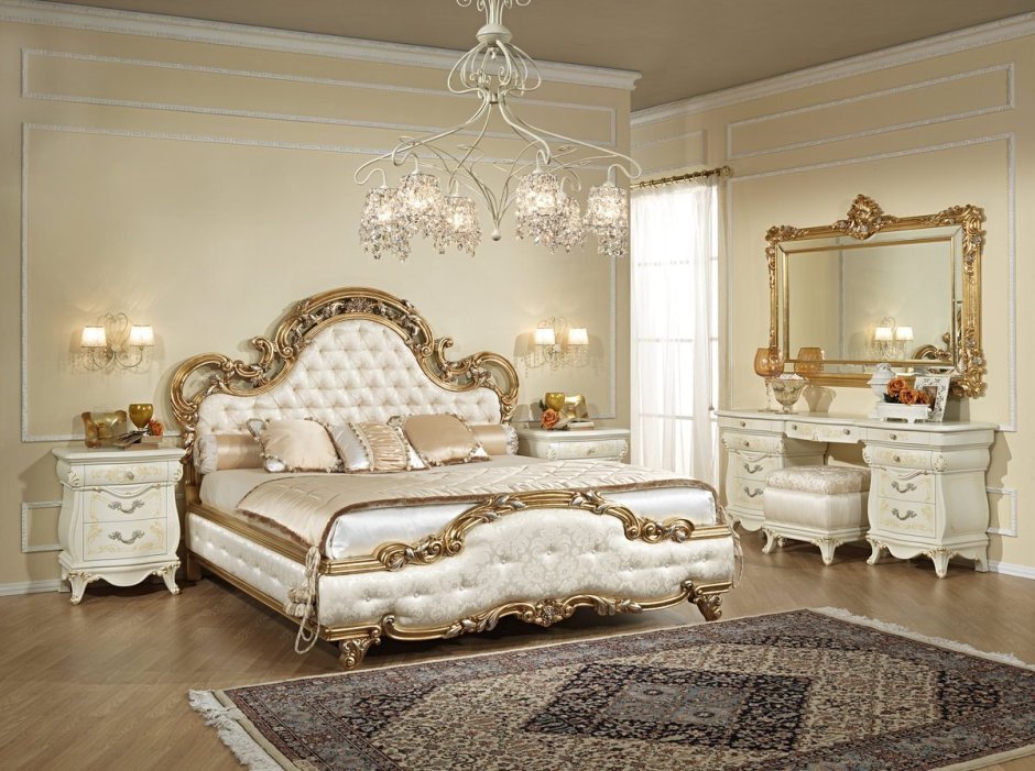 Красивая спальная мебель в классическом стиле