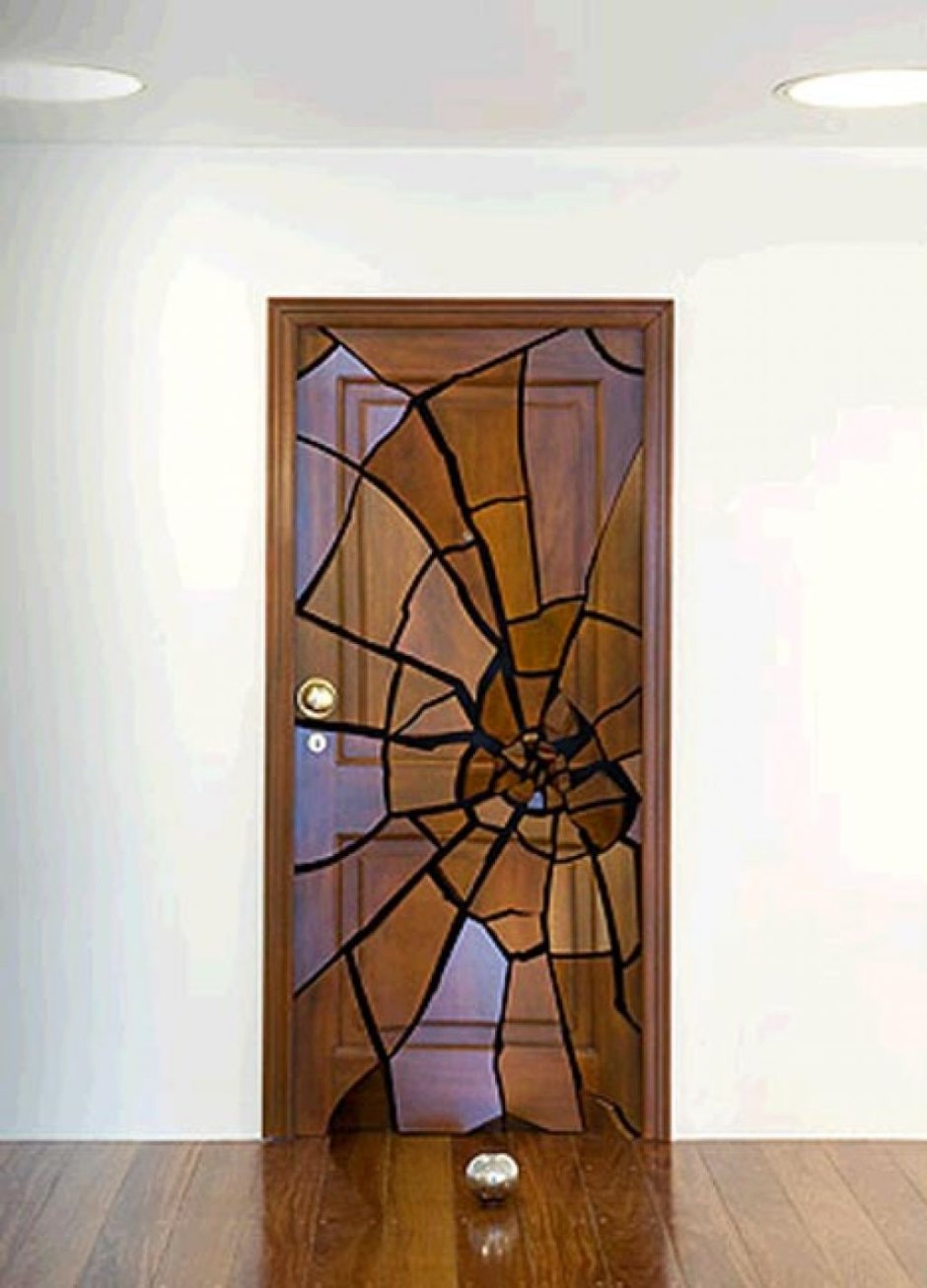 Двери межкомнатные со стеклом необычные
