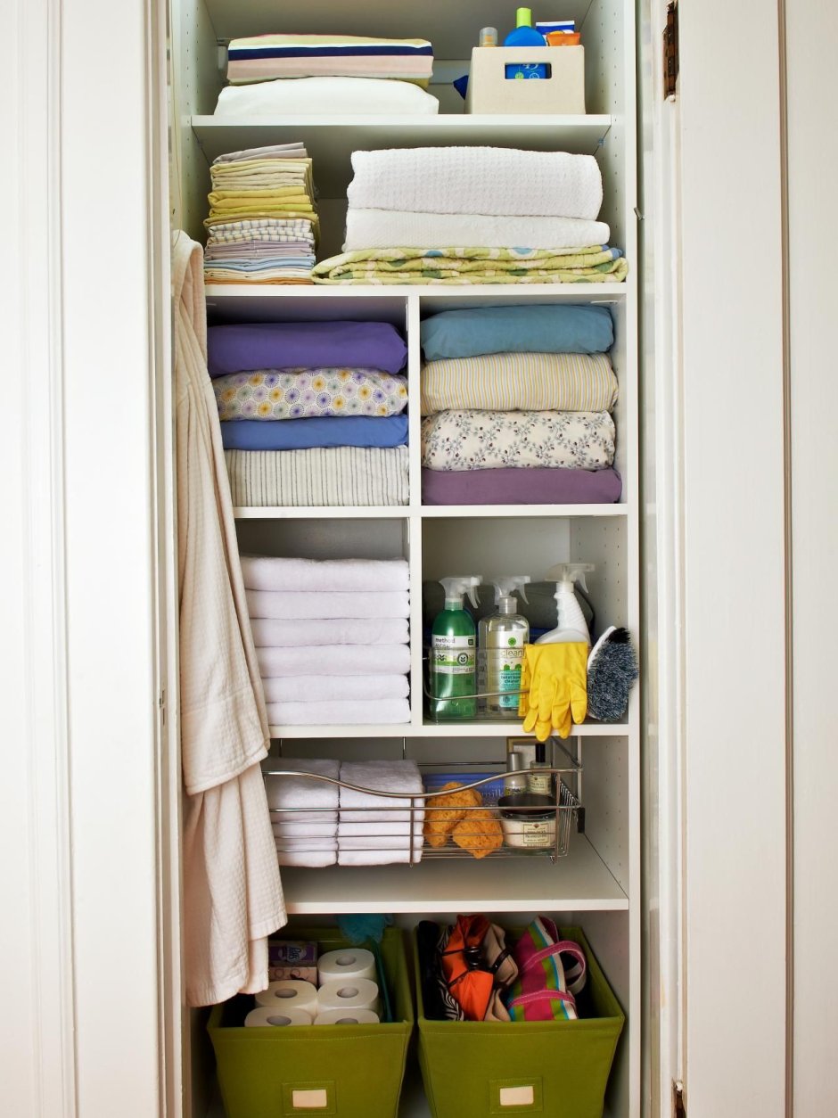 Шкаф для постельного белья и полотенец