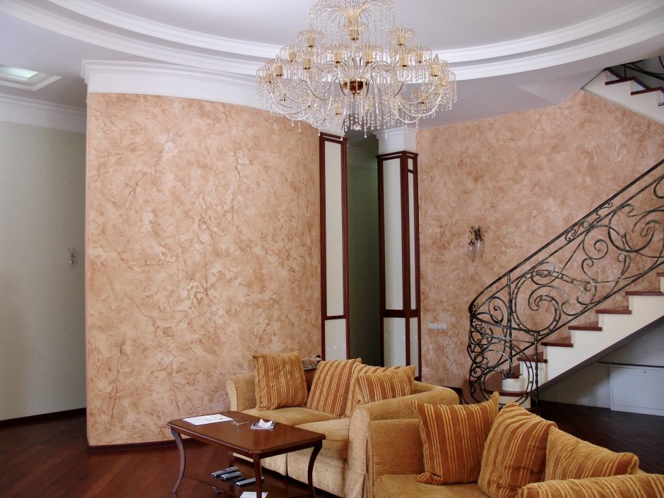 Спальня с фресками Affresco в стиле Шинуазри в спальне