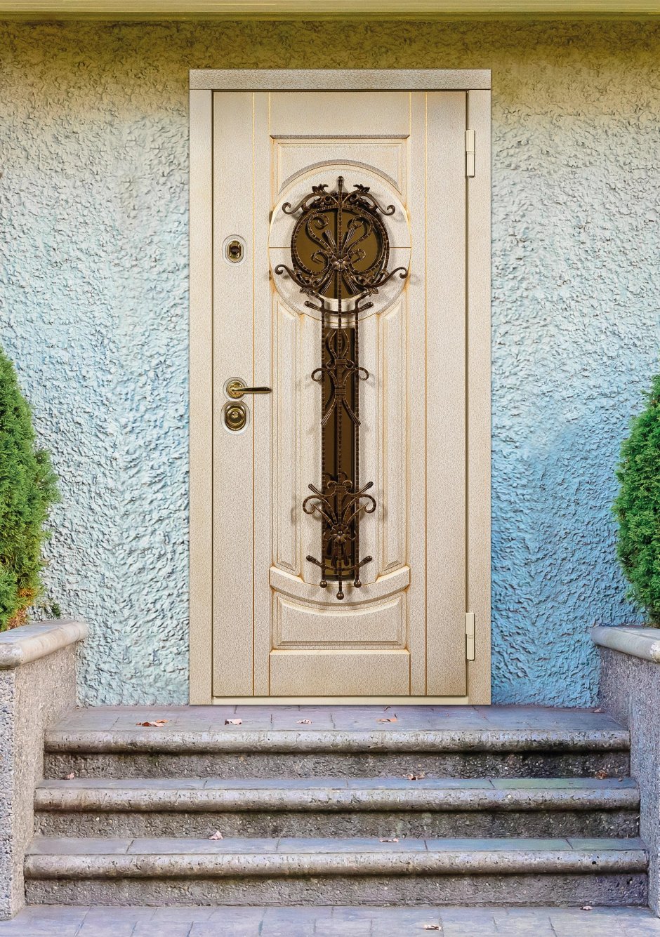 Наружная дверь со стеклом