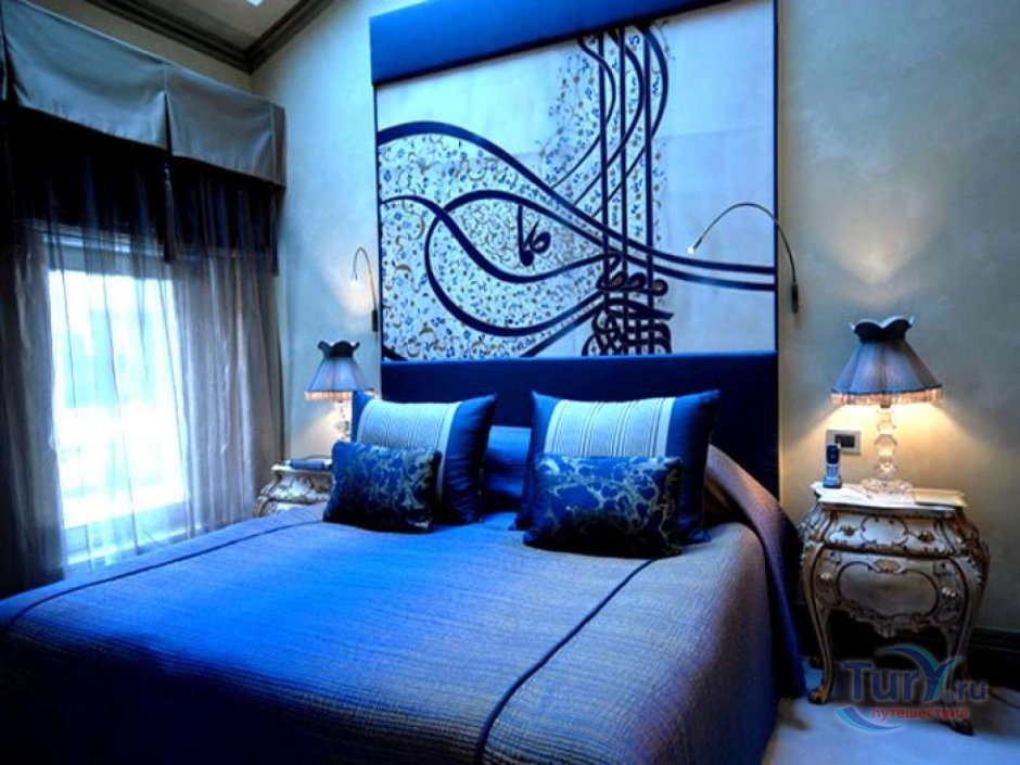 Красивые комнаты в синих тонах