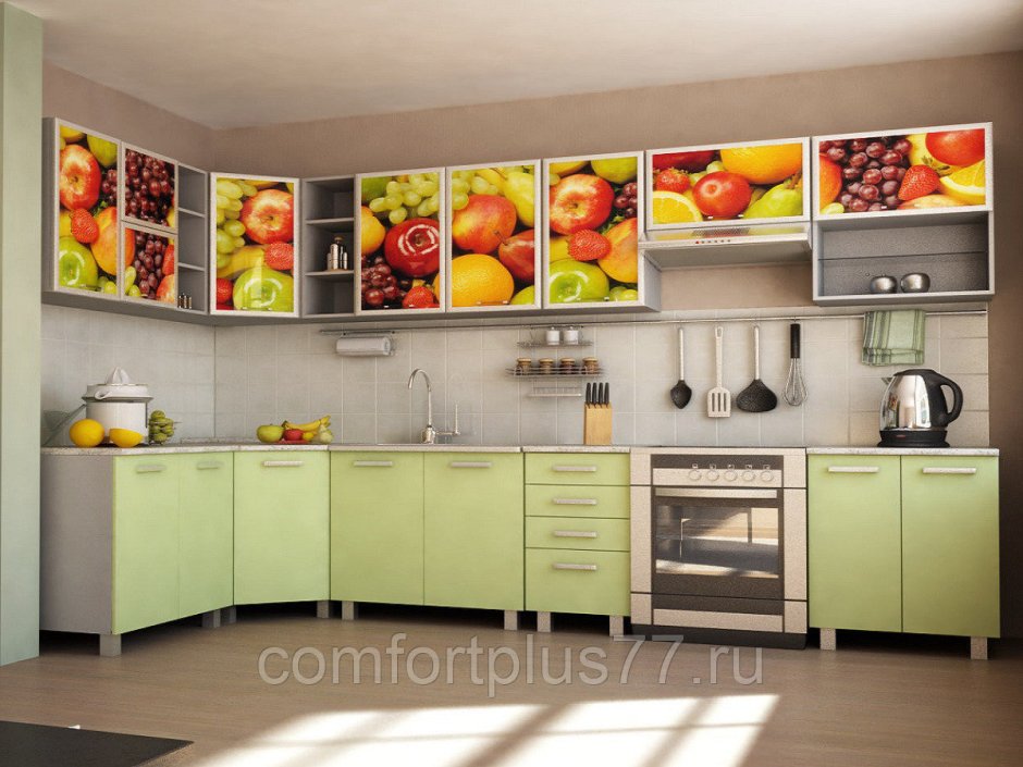 Кухонный гарнитур с фруктами