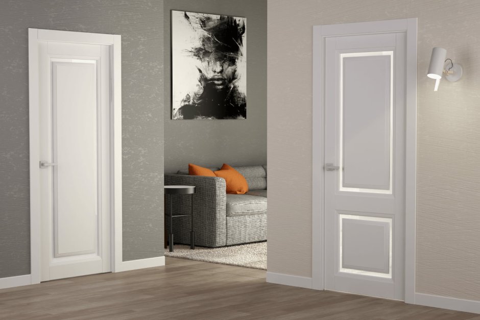 Полотно дверное Арвика ПГ 2-0,6м эмаль белый с утеплителем