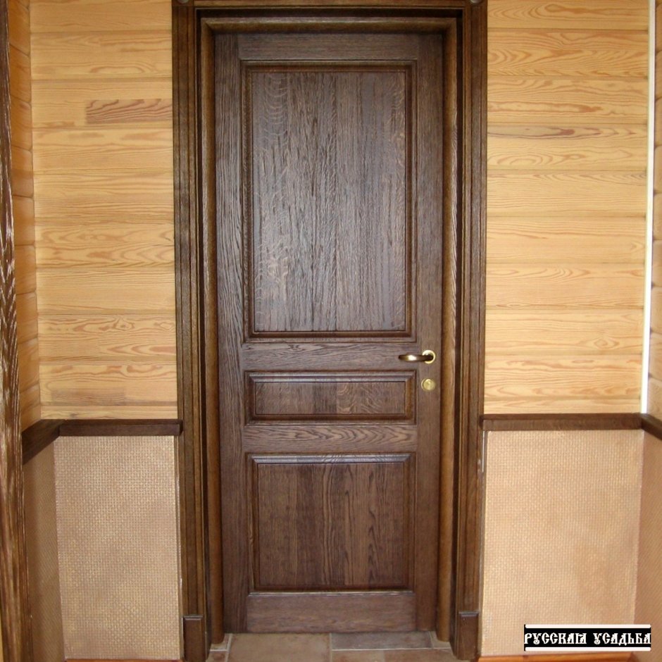 Межкомнатные двери в деревянном доме (143 фото)