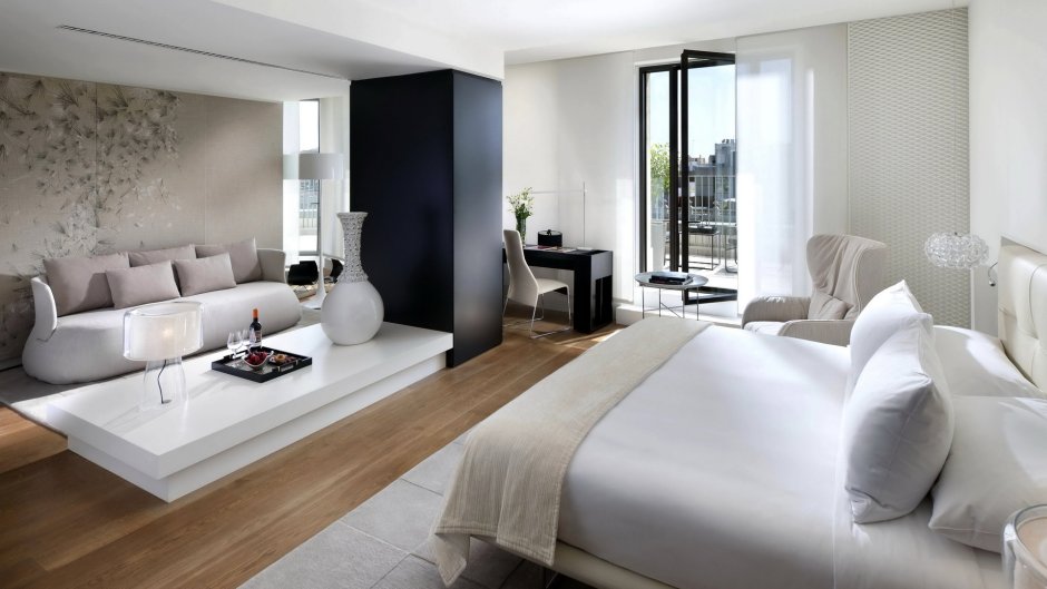 Темные обои в интерьере