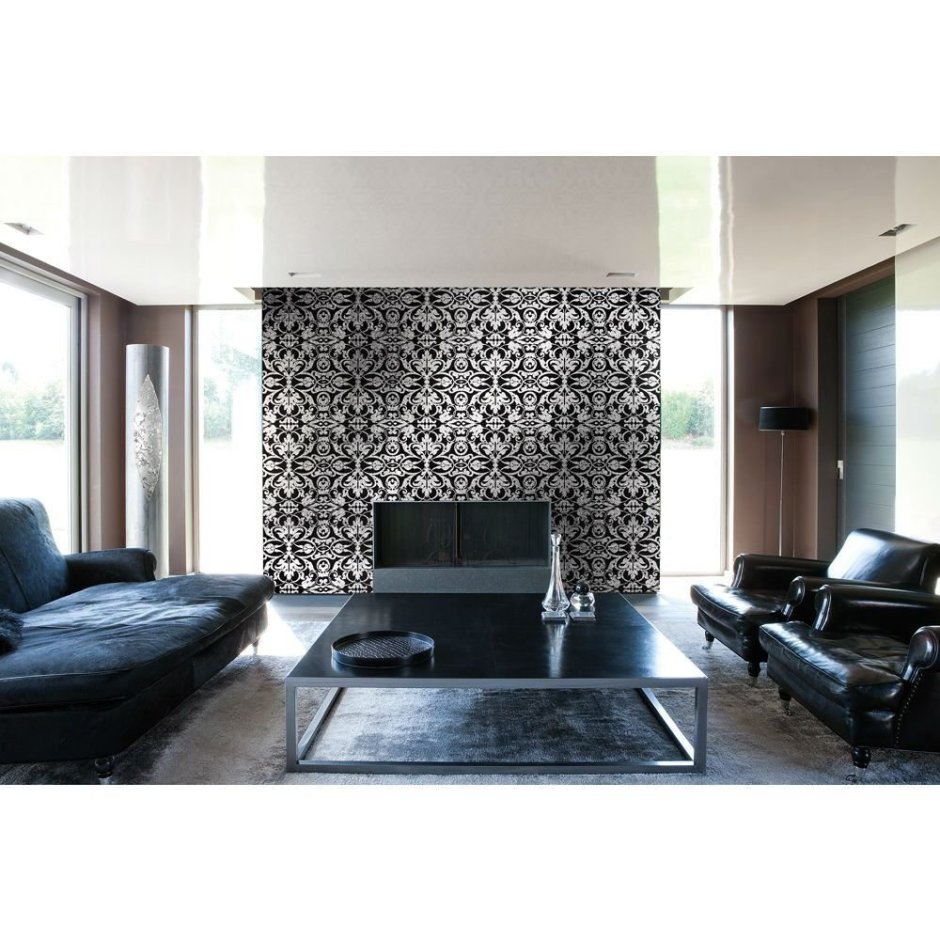 Черный натяжной потолок