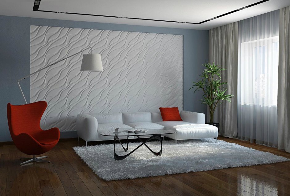 Шикарные обои в гостиную