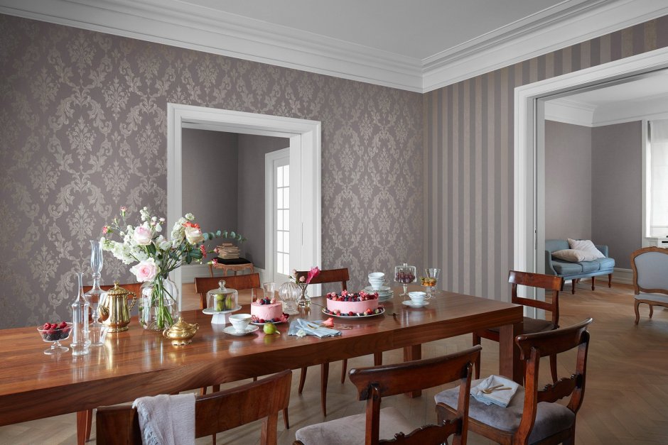 Красивые обои в гостиную