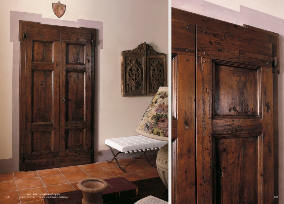 Двери в деревенском стиле