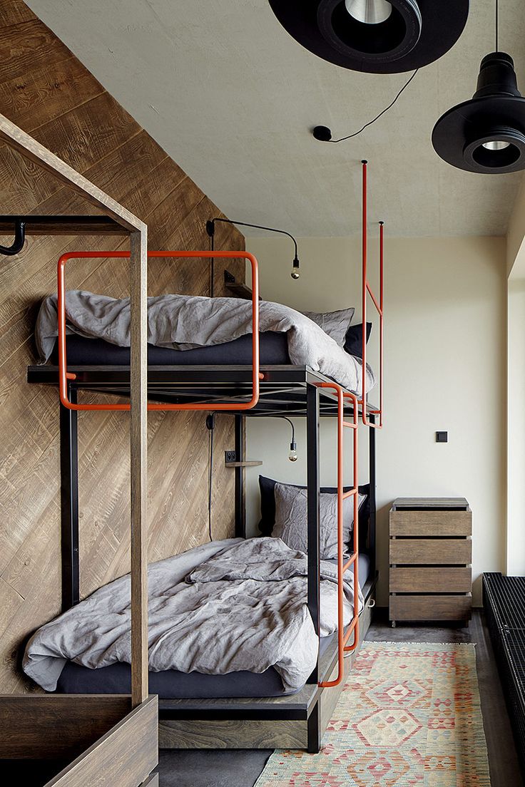 Двухэтажные кровати в стиле лофт