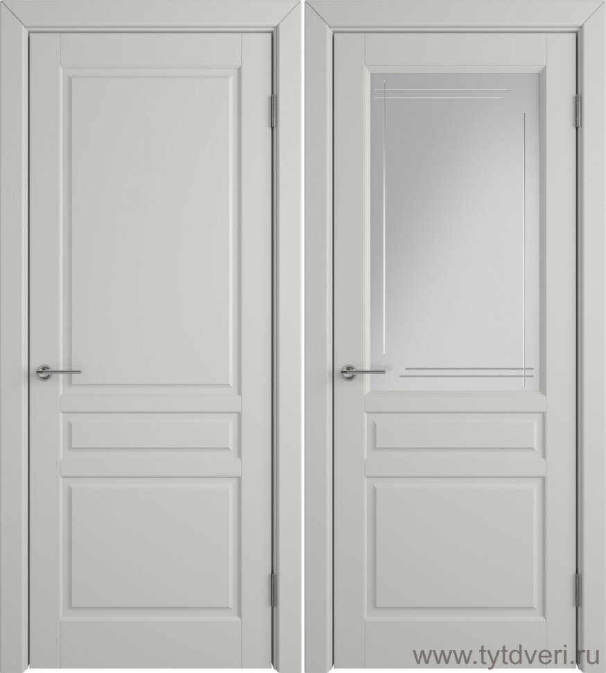 Дверь Гланта эмаль белая