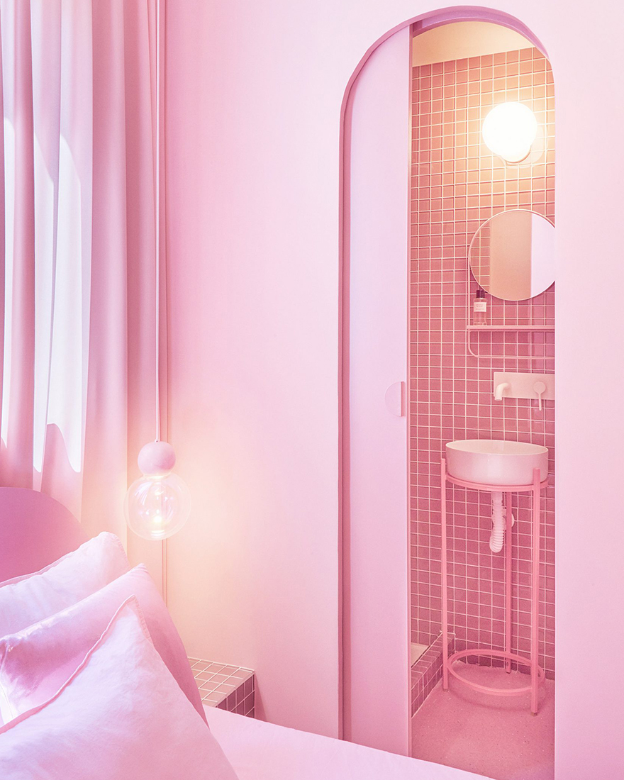 Квартира в розовых тонах