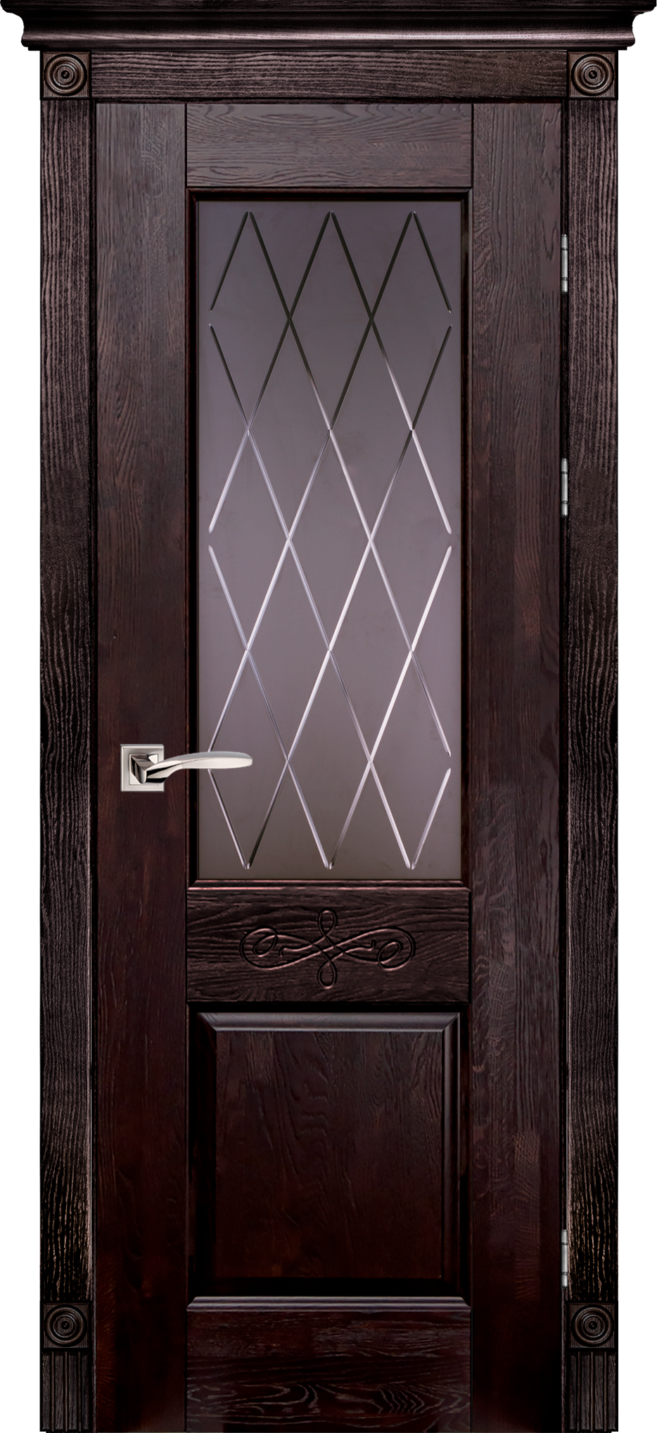 Дверь деревянная Валентия-2 махагон Франческо