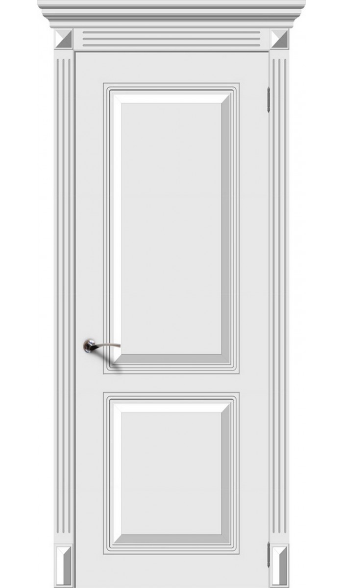 Межкомнатная дверь эмаль Bravo скинни-14 Whitey