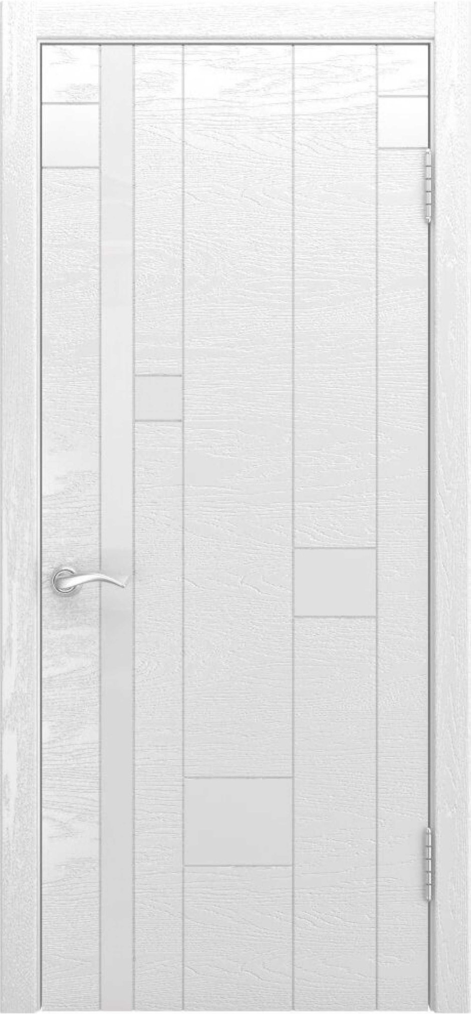 Межкомнатные двери арт-1 (ясень белая эмаль)