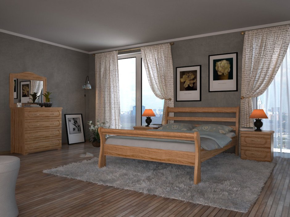 Кровать Dreamline Милан ясень